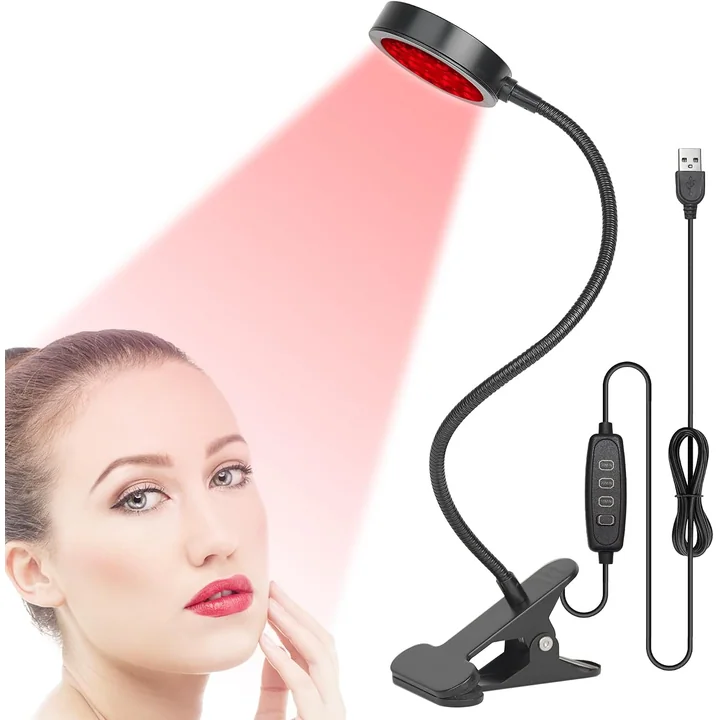 GREENIC Red Light Lamp, 660nm and 850nm, USB Gooseneck