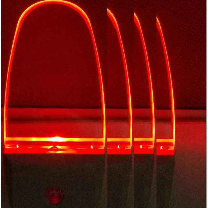 GREENIC Plug-in LED Night Lights with Light Sensor, 4-Pack, Red