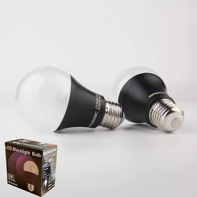 GREENIC UV LED Black Light Bulbs, 8W A19, 2-Pack, picture 2