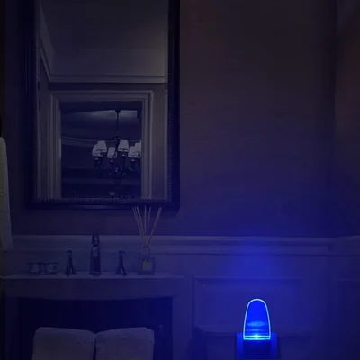 GREENIC Plug-in LED Night Lights with Light Sensor, 4-Pack, Blue, picture 4