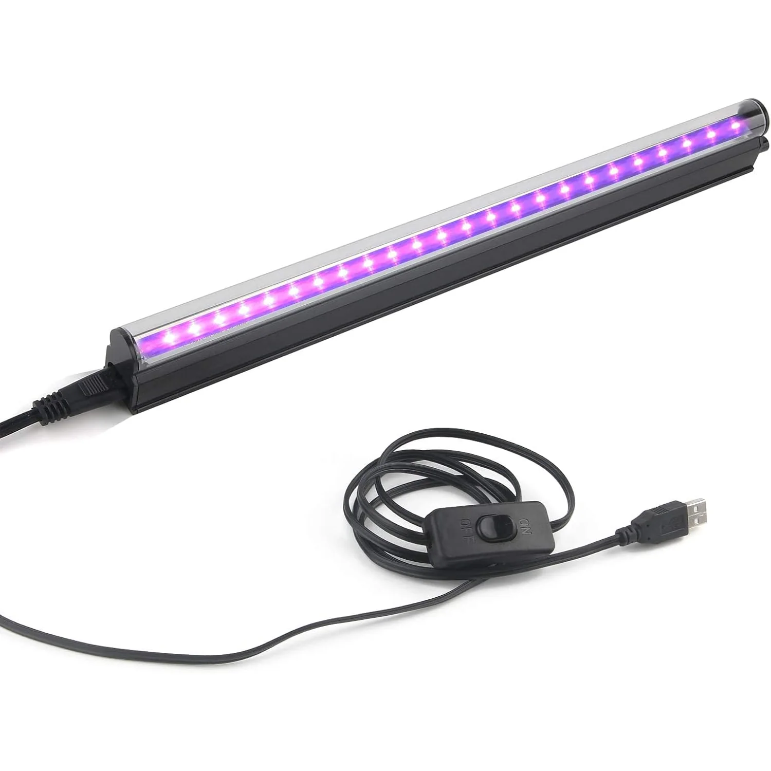GREENIC USB UV Black Light, 6.6 ft Strip or 1 ft Bar, 1 ft bar