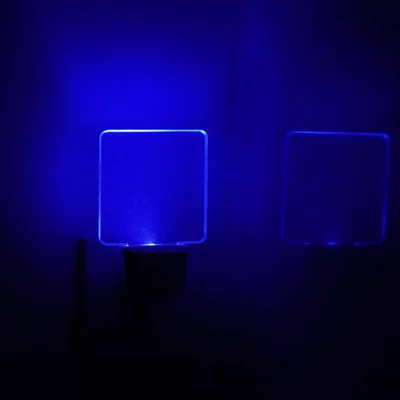 GREENIC Blue Square Night Lights, Dusk to Dawn, 4-Pack, picture 2