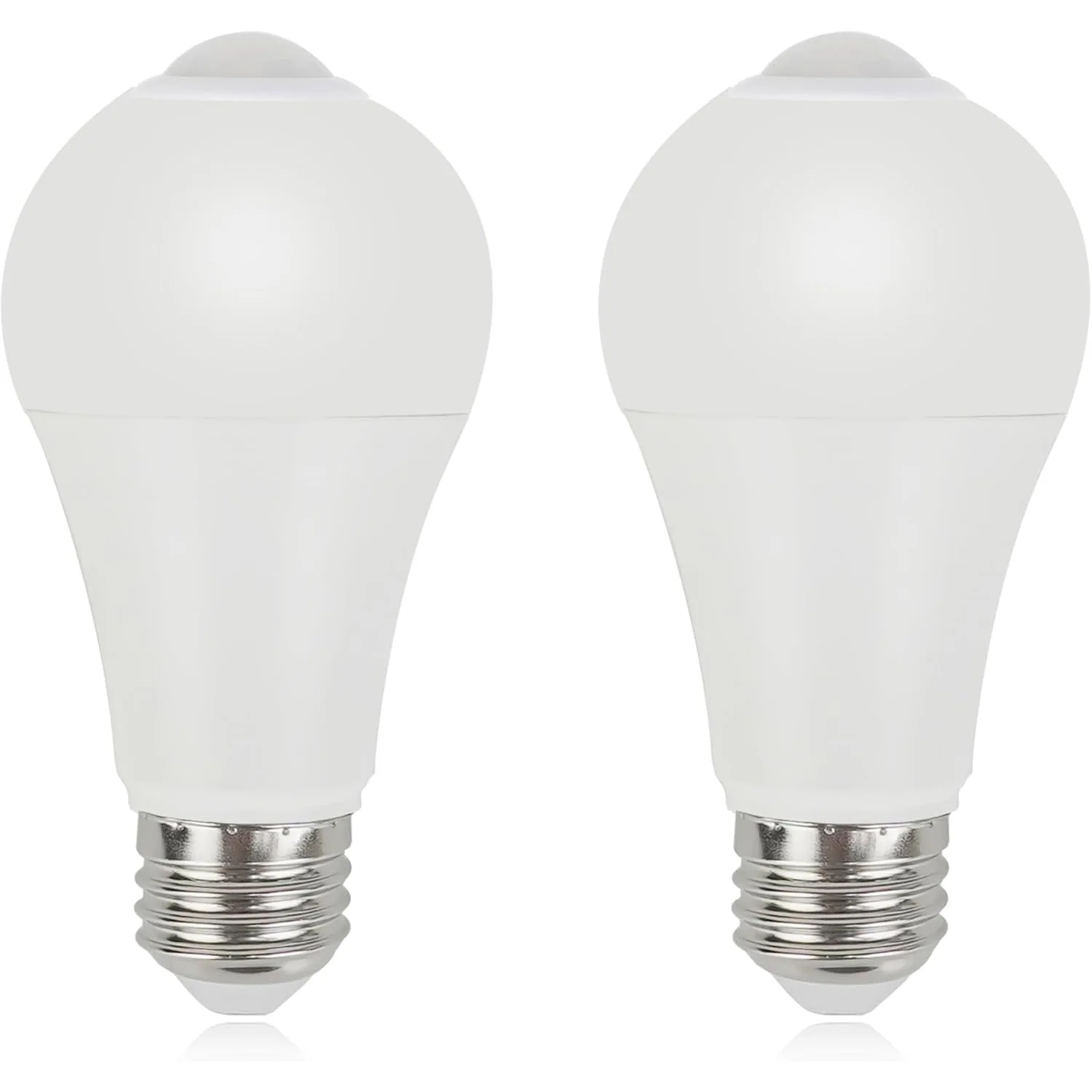 GREENIC PIR Motion Sensor Light Bulbs, 12W A19 Daylight, 2-Pack